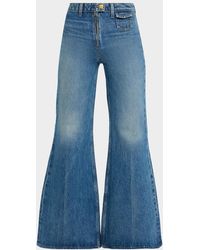Ulla Johnson - Odelia High-Rise Flare Jeans - Lyst