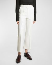 Victoria Beckham - Cropped Kick-Flare Trousers - Lyst