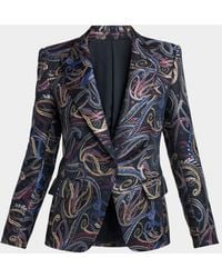 Etro - Paisley Jacquard Single-Breasted Blazer - Lyst