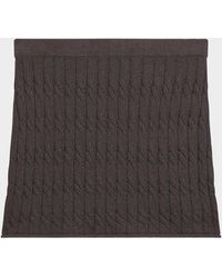 Helmut Lang - Cable-Knit Mini Skirt - Lyst