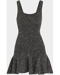 LoveShackFancy - Sarajane Sequined Stretch Knit Mini Dress - Lyst