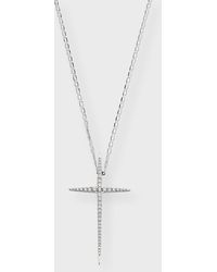 Lana Jewelry - Flawless Skinny Pointed Cross Pendant Necklace - Lyst