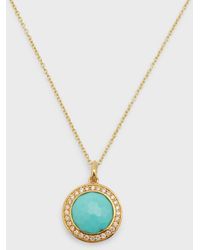 Ippolita - Small Pendant Necklace In 18k Gold With Diamonds - Lyst
