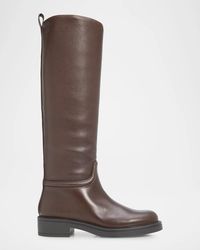 Stuart Weitzman - 20Mm Celia Leather Knee-High Riding Boots - Lyst