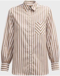 Rag & Bone - Maxine Striped Button-Front Shirt - Lyst