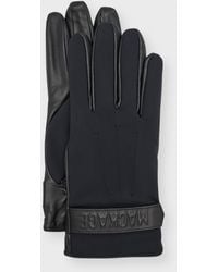 Mackage - Leather And Fleece Driving Gloves - Lyst