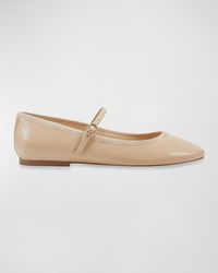 Marc Fisher - Espina Leather Mary Jane Ballerina Flats - Lyst