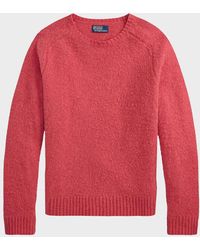 Polo Ralph Lauren - Apos;S Suede-Patch Wool-Cashmere Sweater - Lyst
