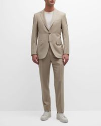 Canali - Solid Wool Twill Suit - Lyst