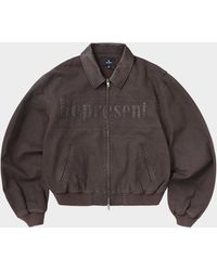 Represent - Apos;S Roscoe Canvas Bomber Jacket With Faux Leather Trim - Lyst