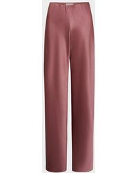 Vince - Fluid Bias-Cut Crushed Satin Pants - Lyst