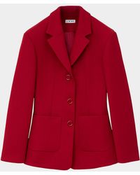 Loewe - Wool-Blend Single-Breasted Jacket - Lyst