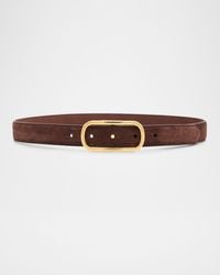 Veronica Beard - Loop Suede Belt - Lyst
