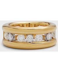 Staurino - 18k Yellow Gold Allegra Ring With Diamonds - Lyst