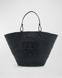 Loewe - Medium Anagram Raffia Basket Tote Bag - Lyst