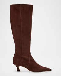 Stuart Weitzman - 50Mm Vinnie Suede Knee-High Boots - Lyst