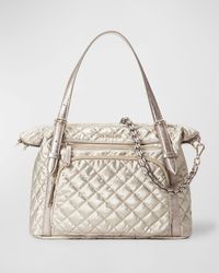 MZ Wallace - Crosby Quilted Metallic Everywhere Tote Bag - Lyst