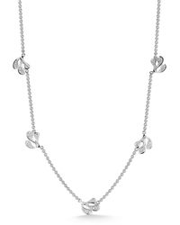 Miseno - Sea Leaf 18k White Gold Diamond Station Necklace - Lyst