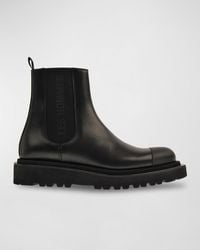 Les Hommes - Lug Sole Leather Chelsea Boots - Lyst