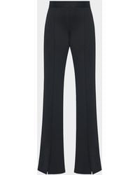 Rosetta Getty - Slim Flared Pants With Split Hem - Lyst