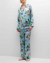 Olivia Von Halle - Lila Floral-Print Silk Pajama Set - Lyst