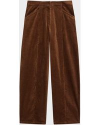 Theory - Front-Seam Micro Corduroy Pants - Lyst