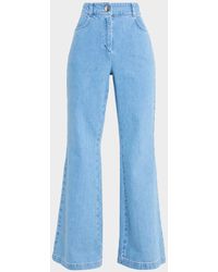 Toccin - Gaia Denim Flare Pants - Lyst