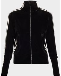 Norma Kamali - Velvet Side Stripe Turtle Jacket - Lyst
