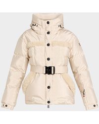 Moncler - Mondim Metallic Shearling-Trimmed Hooded Down Ski Jacket - Lyst