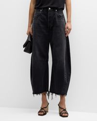 Citizens of Humanity - Horseshoe Cropped Raw Hem Jeans - Lyst