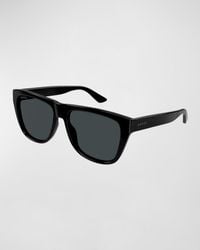 Gucci - Logo Rectangle Acetate Sunglasses - Lyst