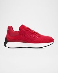 McQueen - Apos;S Sprint Runner Mixed Media Sneakers - Lyst