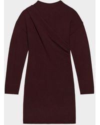 Helmut Lang - Slouchy Wool-Blend Mini Sweater Dress - Lyst