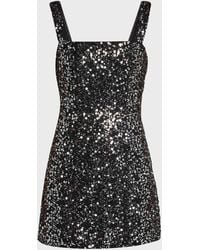 Jonathan Simkhai - Benson Sequined Bodycon Square-Neck Mini Dress - Lyst