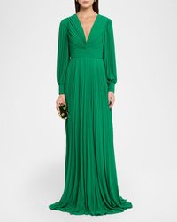 knee length dresses for ladies Sleeveless 3D Floral Appliqué Trumpet Gown by Badgley Mischka main image 1