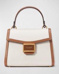 Kate Spade - Katy Small Colorblock Leather Top-Handle Bag - Lyst