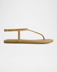 Bernardo - Hercu Leather Ankle-Strap Flat Sandals - Lyst