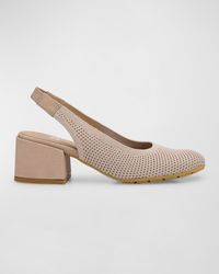 Eileen Fisher - Stretch Canvas Slingback Pumps - Lyst