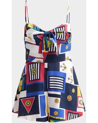 SER.O.YA - Laurell Printed Romper - Lyst