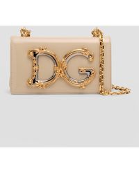 Dolce & Gabbana - Dg Girls Flap Leather Chain Crossbody Bag - Lyst