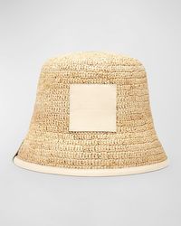 Jacquemus - Le Bob Soli Raffia & Leather Bucket Hat - Lyst