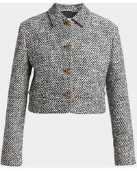 Versace - Boucle Tweed Informal Lady Jacket - Lyst