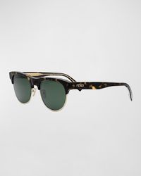 Fendi - Travel Acetate Round Sunglasses - Lyst