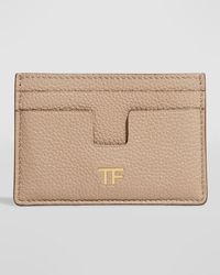 Tom Ford - Tf Card Holder In Grained Leather - Lyst