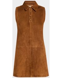 FRAME - The Suede City Shift Dress - Lyst