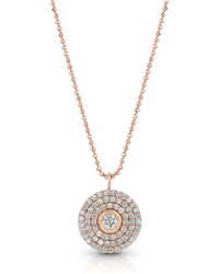 Dominique Cohen - 18K Rose Mosaic Diamond Pendant Necklace (Medium) - Lyst