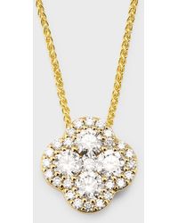 Neiman Marcus - 18k Gold Gh/si Diamond Pendant On 18" Chain, 1.37tcw - Lyst