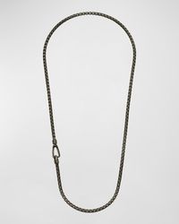 Marco Dal Maso - Ulysses Etched Box Chain Necklace - Lyst