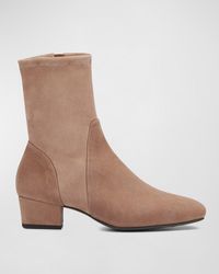 Aquatalia - Stassi Stretch Suede Ankle Boots - Lyst