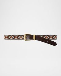 Veronica Beard - Arch Beaded Leather Belt - Lyst